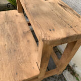 Ancien marche pieds en bois