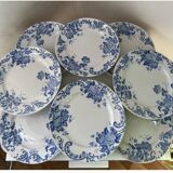 Set of 8 Terre de Fer Saint Amand & Hamage Snowball Plates