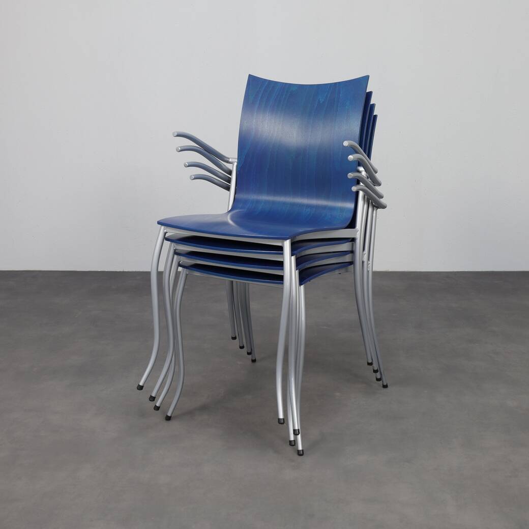 KFF – Karl Friedrich Förster, 4 x Postmodern Dining Chairs, 1990s