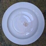 Hollow plate Terre de Fer model with rooster Choisy le Roi