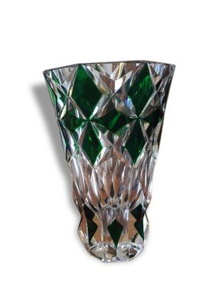 Vase cristal taillé