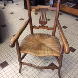 Wood and Straw armchair