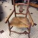Wood and Straw armchair