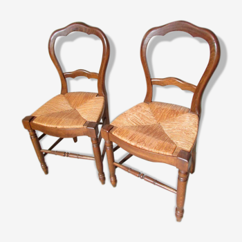 Paire de chaises Louis Philippe