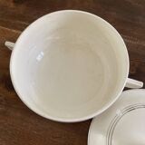 Art Deco Soup Tureen - Cream White