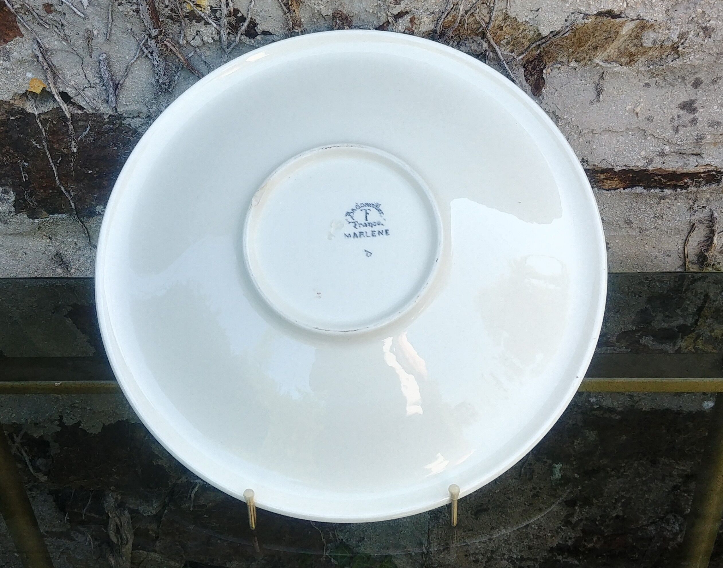 Fruit cup / large dish-Vintage faiencerie Badonviller model Marlene years 50/60