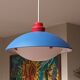 Ikea chandelier, memphis blue
