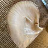 Pearly and brass ashtray
