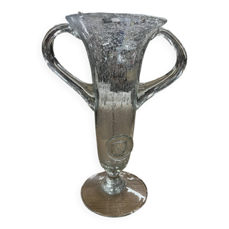 Biot vase in blown glass