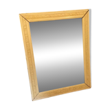 White wooden mirror