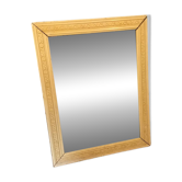 White wooden mirror
