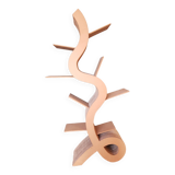 shelf on decorative cardboard stand