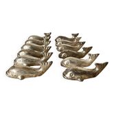 12 porte-couteaux poisson vintage