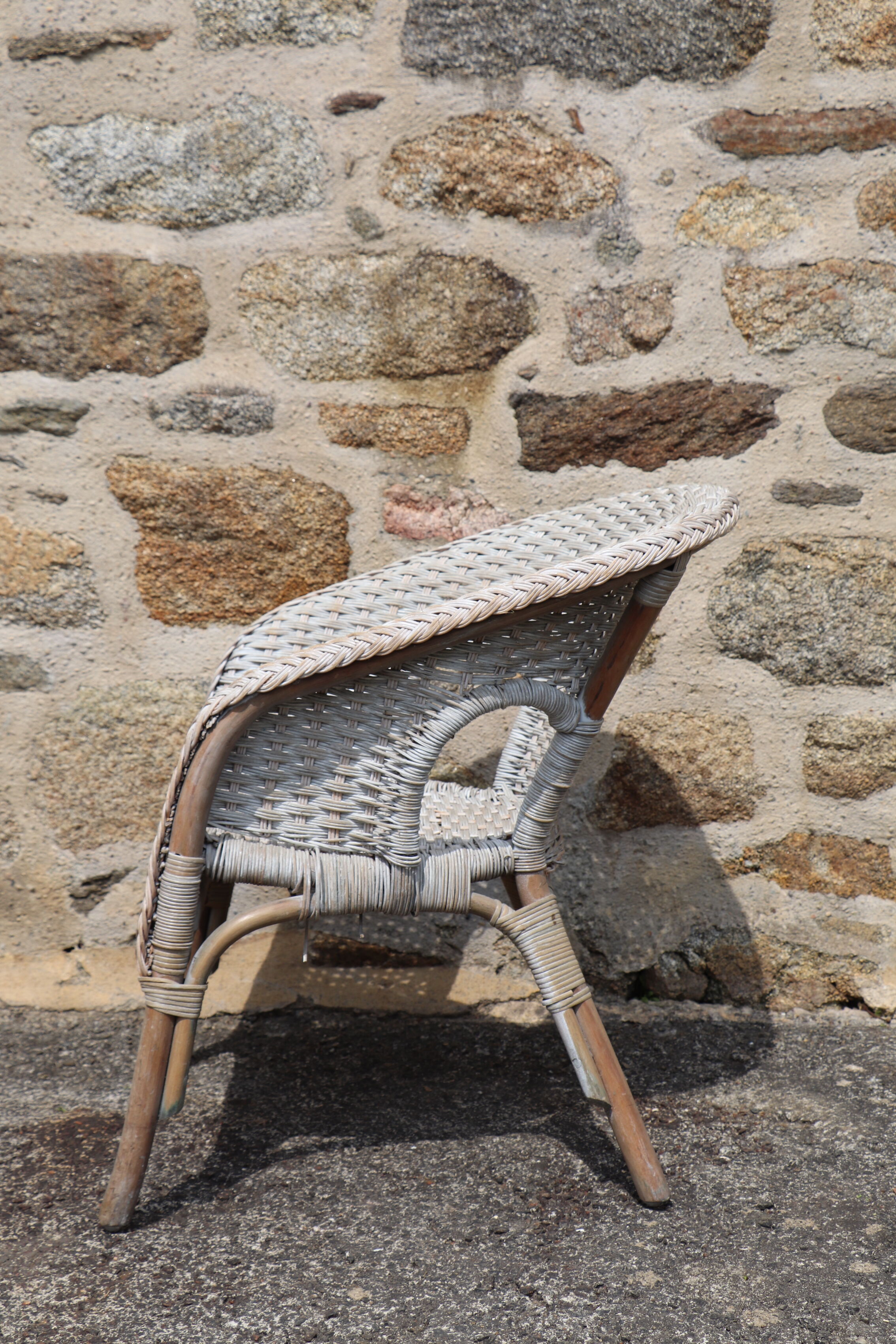 Garden wicker chair