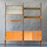Norwegian teak storage furniture, Ergo model, 2 modules by Blindheim