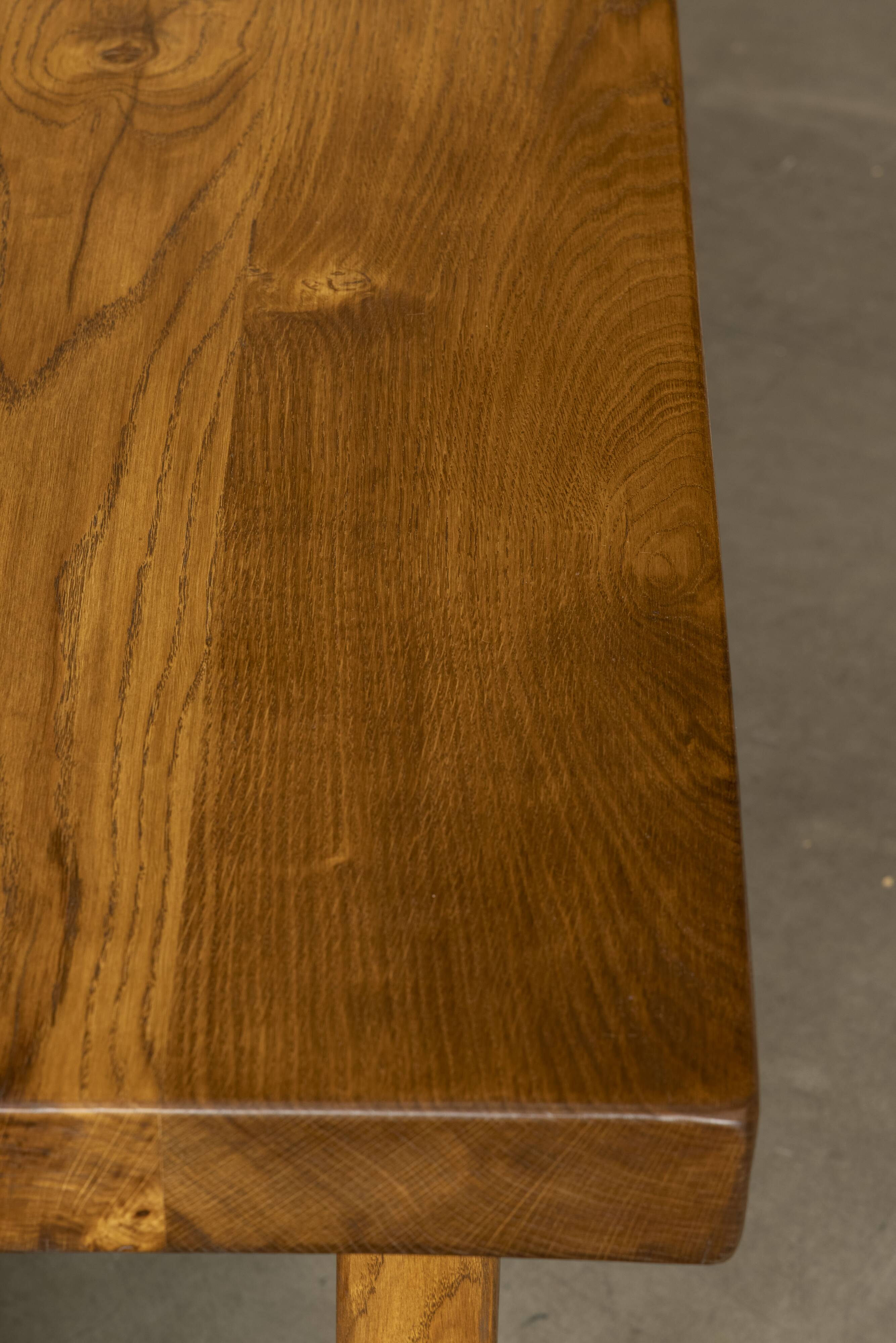 Solid wood dining table, 1970s