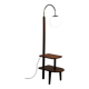 Restored ArtDeco Floor Lamp, J. Halabala, UP Zavody, Walnut, Czechia, 1930s