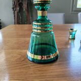 Vintage carafe and 5 glasses