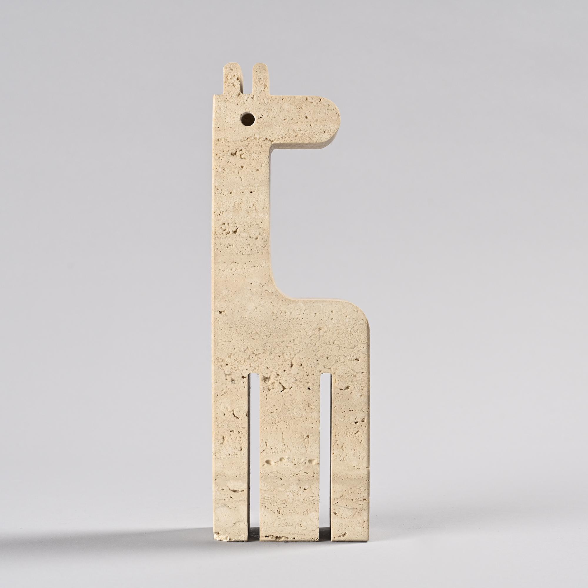 Girafe en travertin, Fratelli Manelli, circa 1970