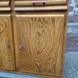 Buffet bas mado en pitchpin vintage 1950