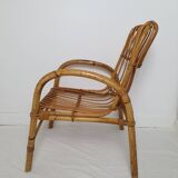 1960s rattan armchair