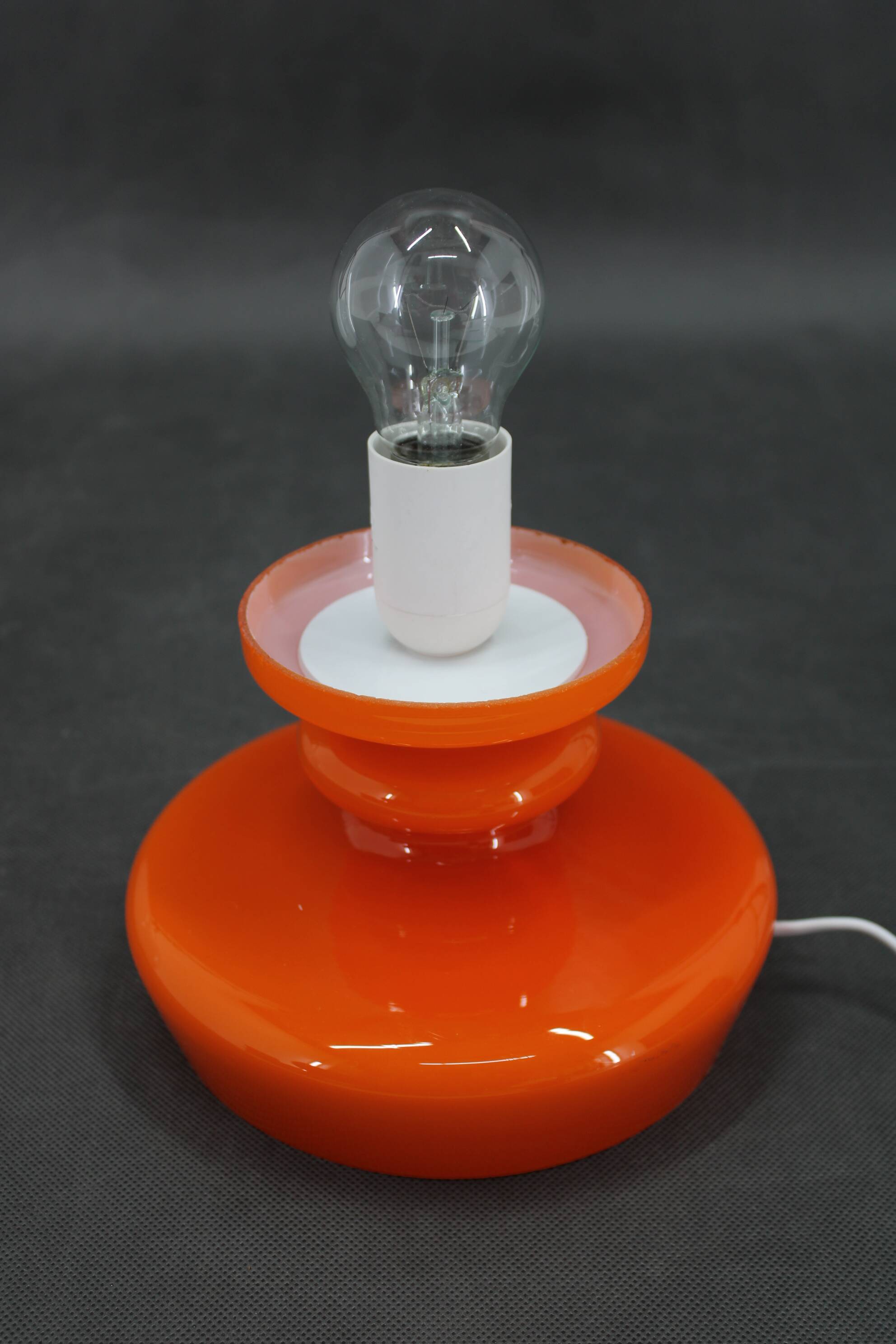 1970s Stepan Tabery Opaline Glass  Table Lamp, Czechoslovakia