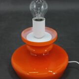 Lampe de table en verre opalin Stepan Tabery des années 1970, Tchécoslovaquie