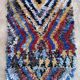 Tapis Marocain Boucherouite coloré - 88 x 158 cm
