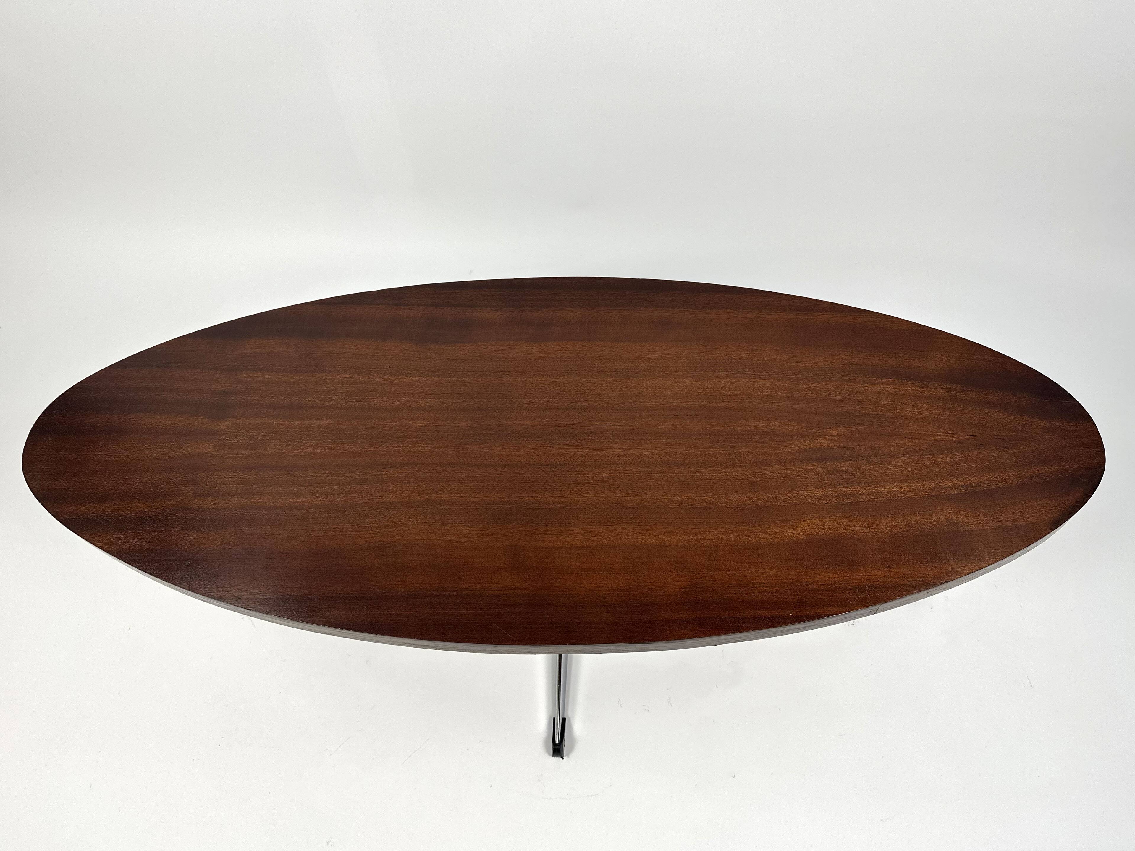 Vintage Mid-century Ellipse Coffee Table