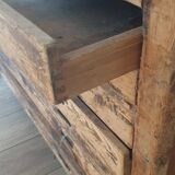 Meuble de métier en bois naturel