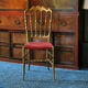 Chaise Napoléon III style Chiavari en bois doré
