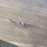 Large dining table monastery style raw natural oak