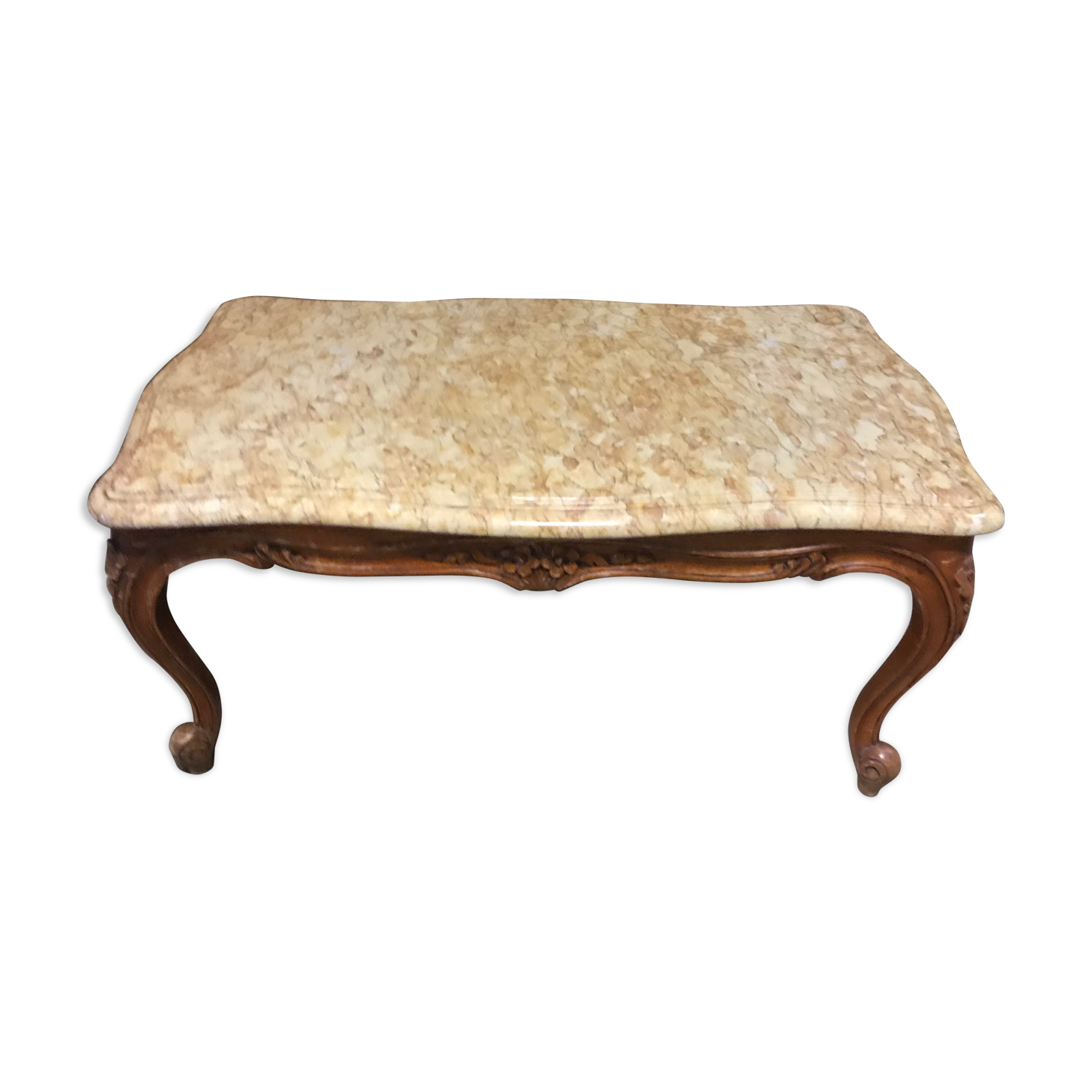 Louis XV marble coffee table