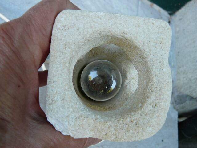 Albert Tormos vintage owl lamp in stone