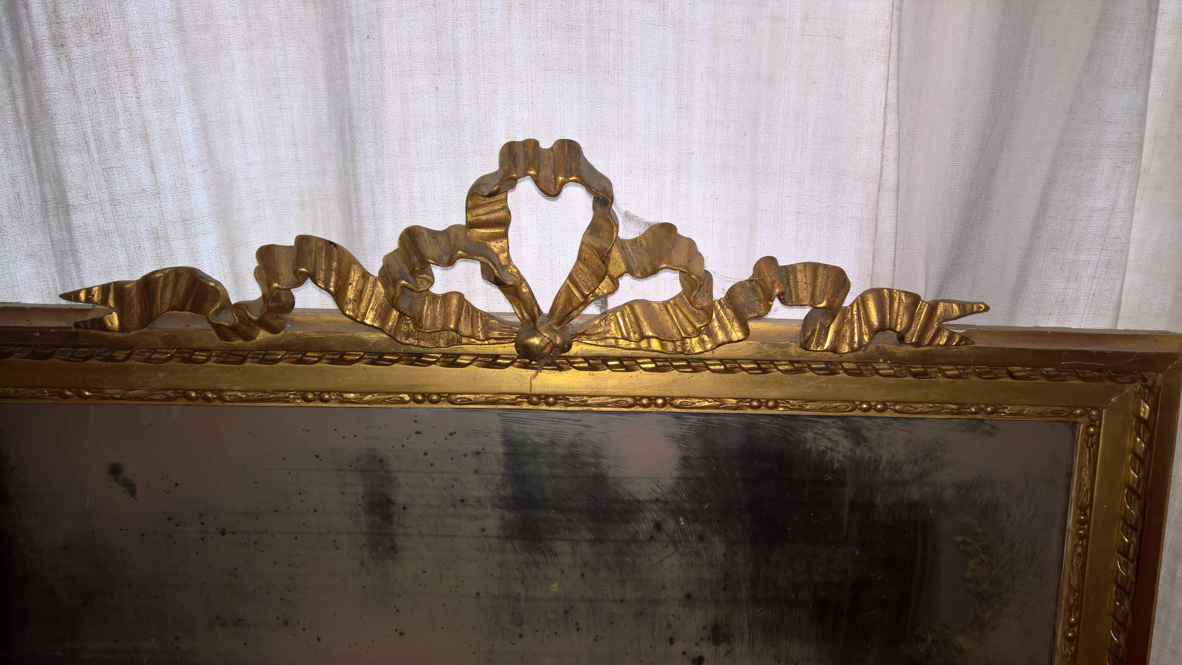 19th century golden mirror