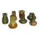 Set of 7 miniature stoneware vases, Denbac & Charles Greber, France, early 20th century