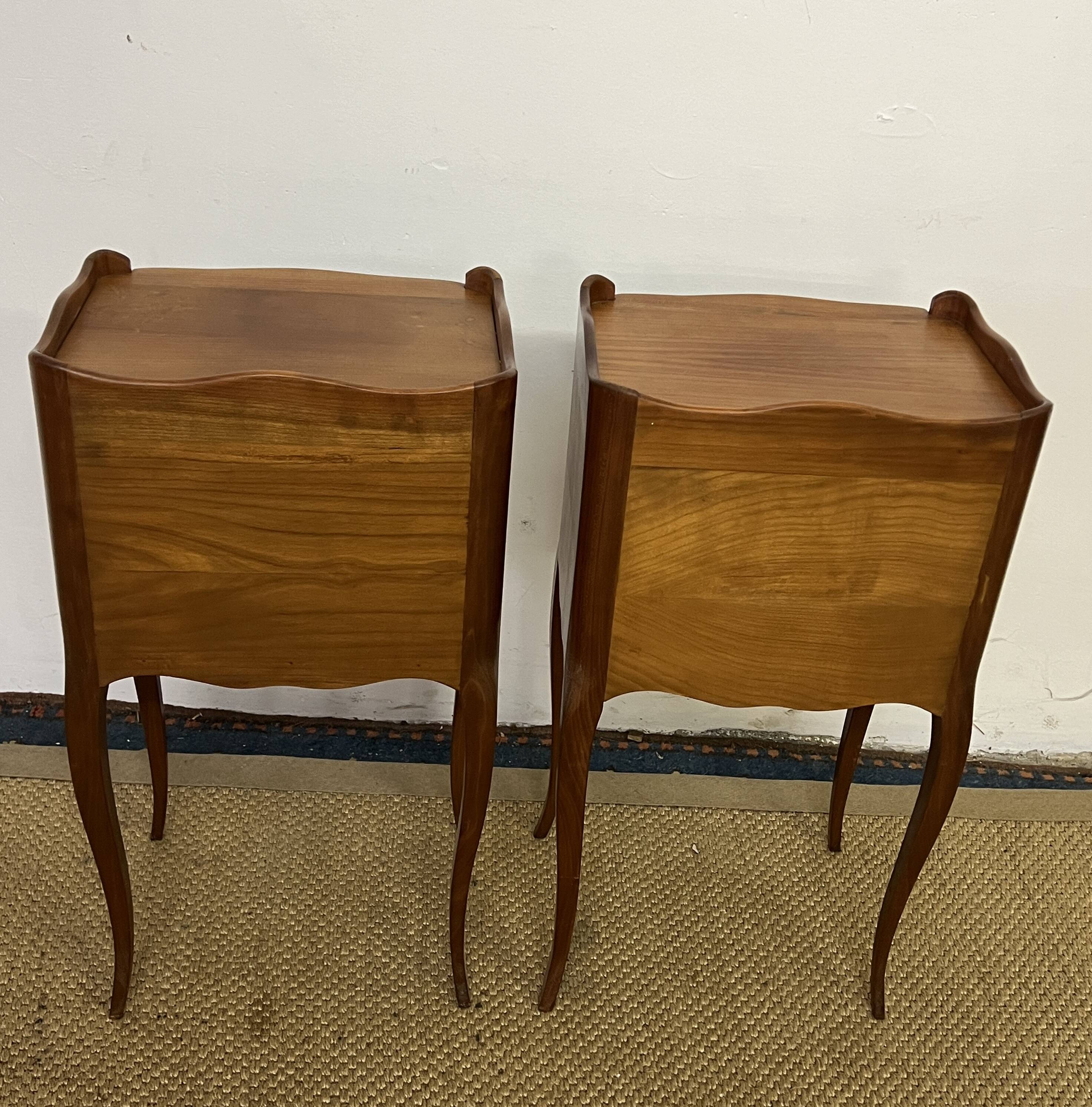 Pair of Louis XV style bedside tables