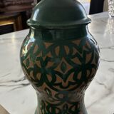 Sculpted terracotta pot