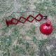 Vintage pantograph wall lamp 1950 red