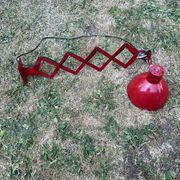 Vintage pantograph wall lamp 1950 red