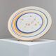 Vintage hand-painted ceramic wall plate - Italy 1980s - studio pottery, Mid Century Deco - collectible plate in country house style, fruit bowl