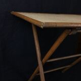 Folding wooden table bamboo way