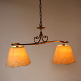 1970s italian brass pendant light