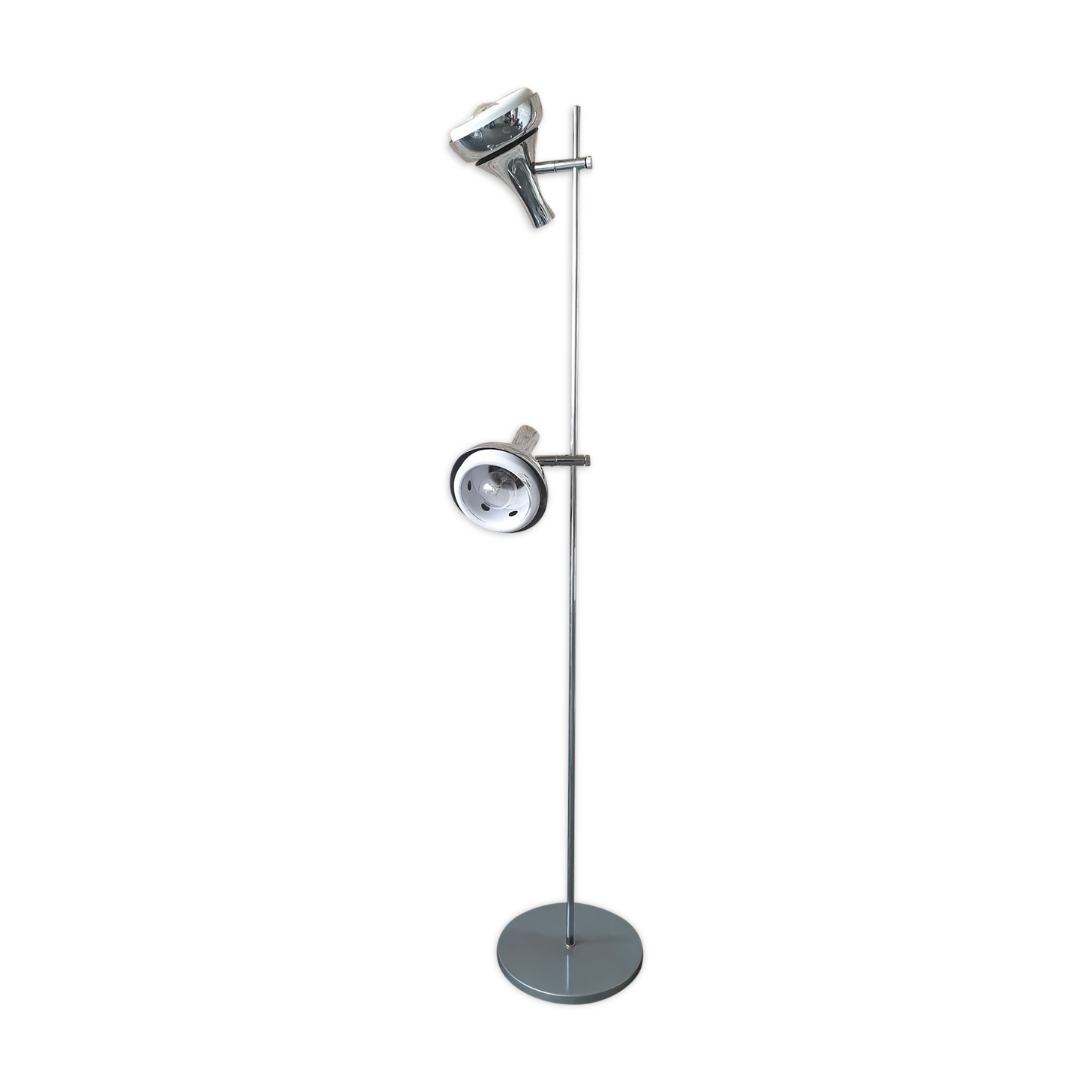 Vintage silver floor lamp, 1960s