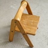 Pierre Grosjean's pine children's chair, Belgium, 1970