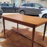 Scandinavian dining room set, 6 chairs with extendable table 1950s