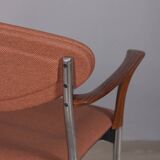 Set of 5 vintage 1980s Coro chairs with armrests, designed by Origlia