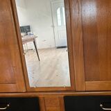 Two-tone compass foot wardrobe