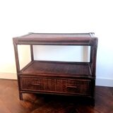 Rattan support cabinet 1960s