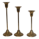 Scandinavian vintage brass candlesticks 1970